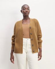 womens-felted-merino-cardigan-deep-camel | primary