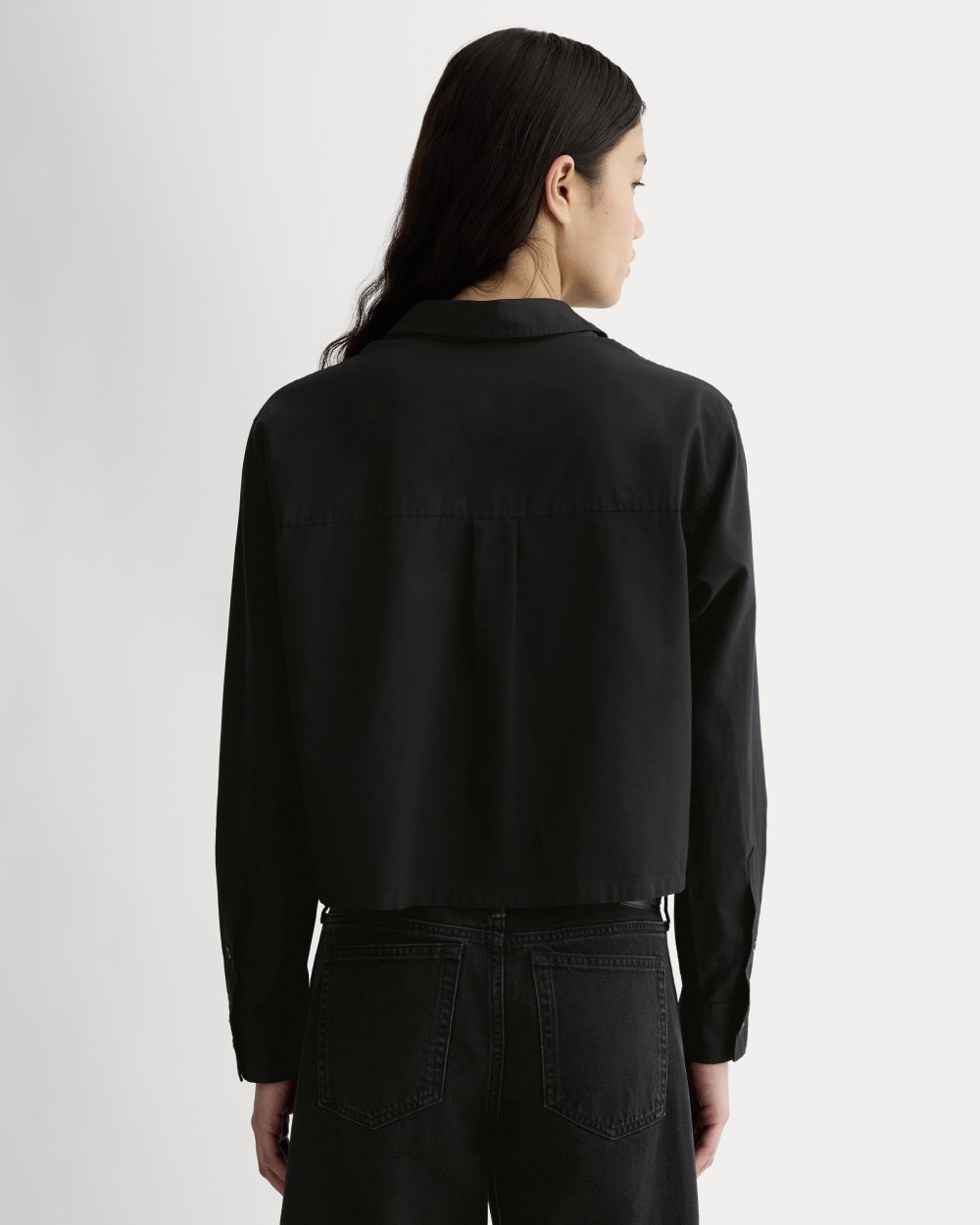 womens-silky-cttn-cropped-shirt-black