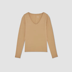 womens-supima-stretch-ballet-neck-tee-tigers-eye | alt