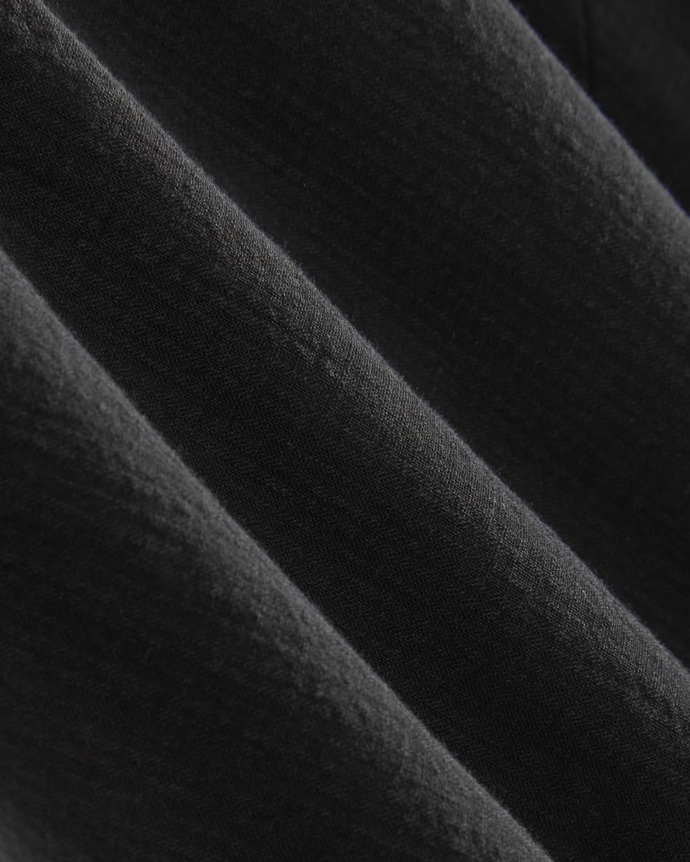 womens-gauze-tie-front-shirt-black