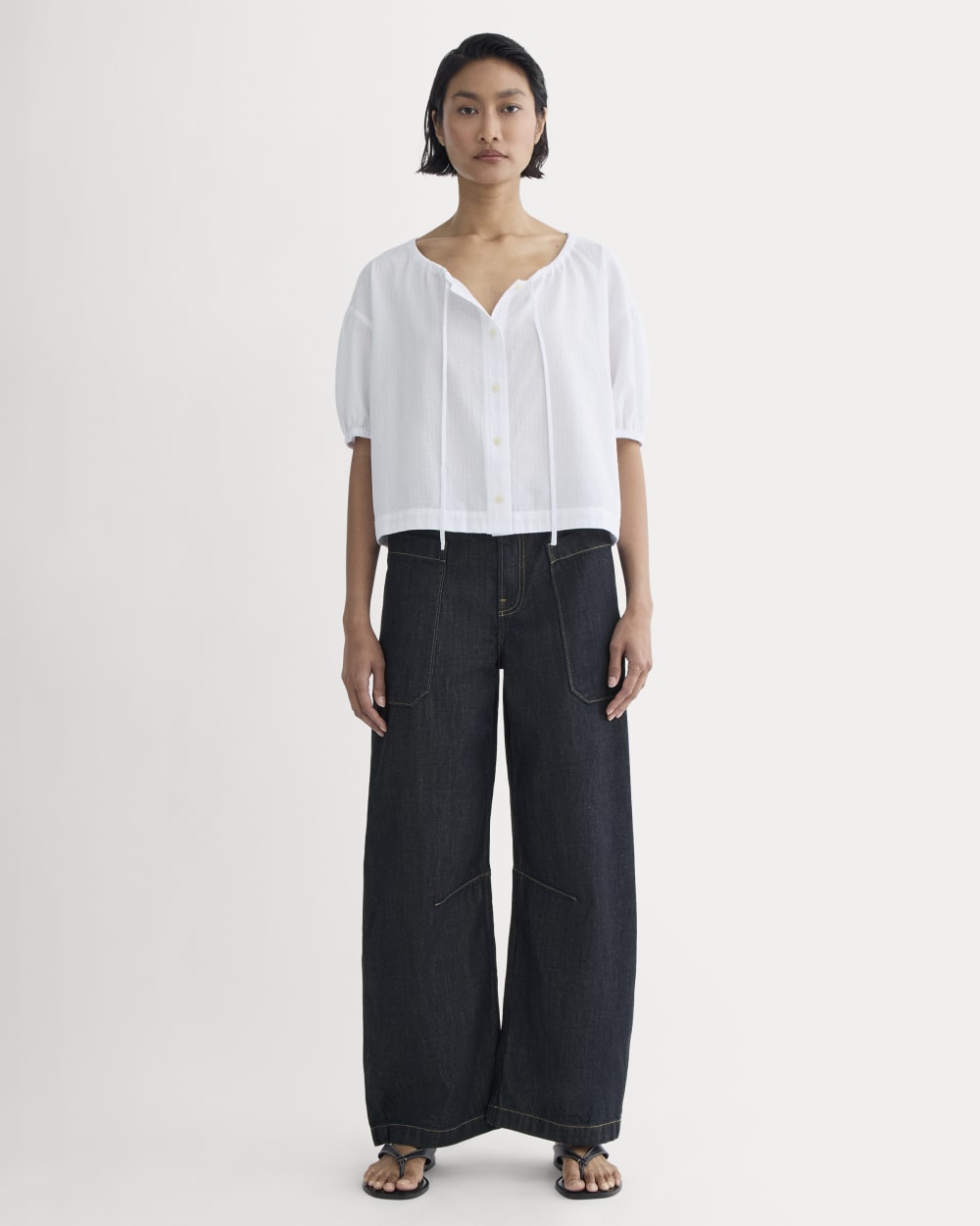 womens-gauze-button-up-white