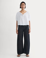 womens-gauze-button-up-white