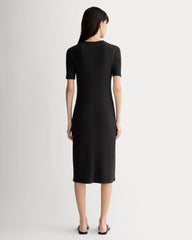 womens-rib-knit-henley-dress-black
