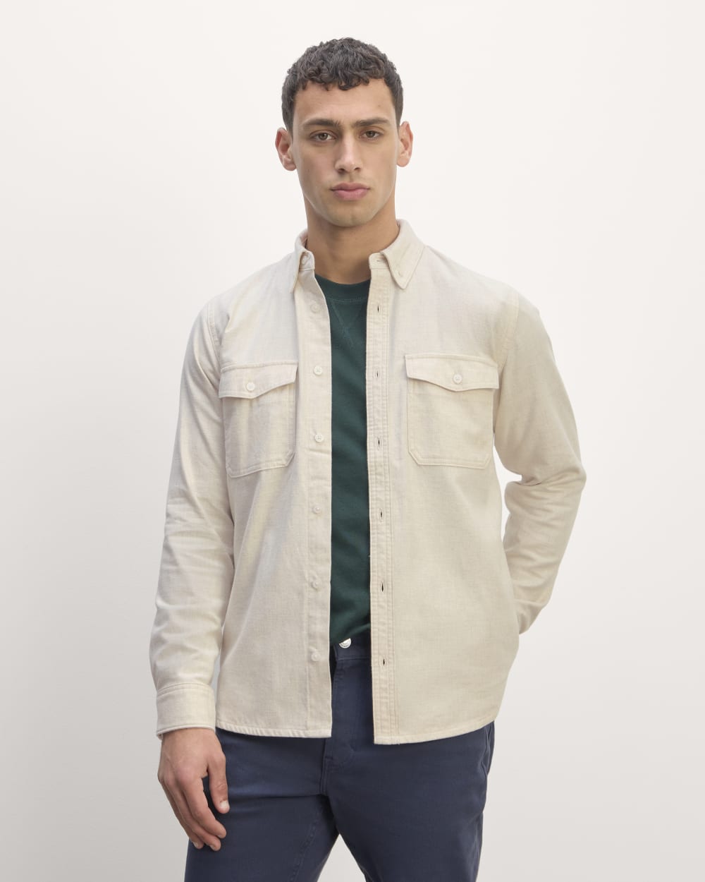 mens-modern-flannel-shirt-heathered-oat | primary