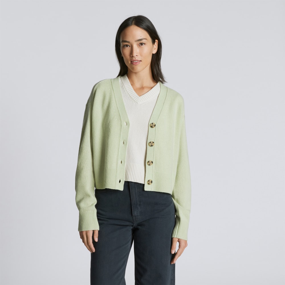 womens-recashmere-cropped-cardigan-seafoam-green | primary