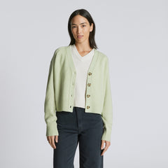 womens-recashmere-cropped-cardigan-seafoam-green | primary