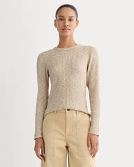 womens-rib-knit-crew-cornstalk-bone-twist | primary
