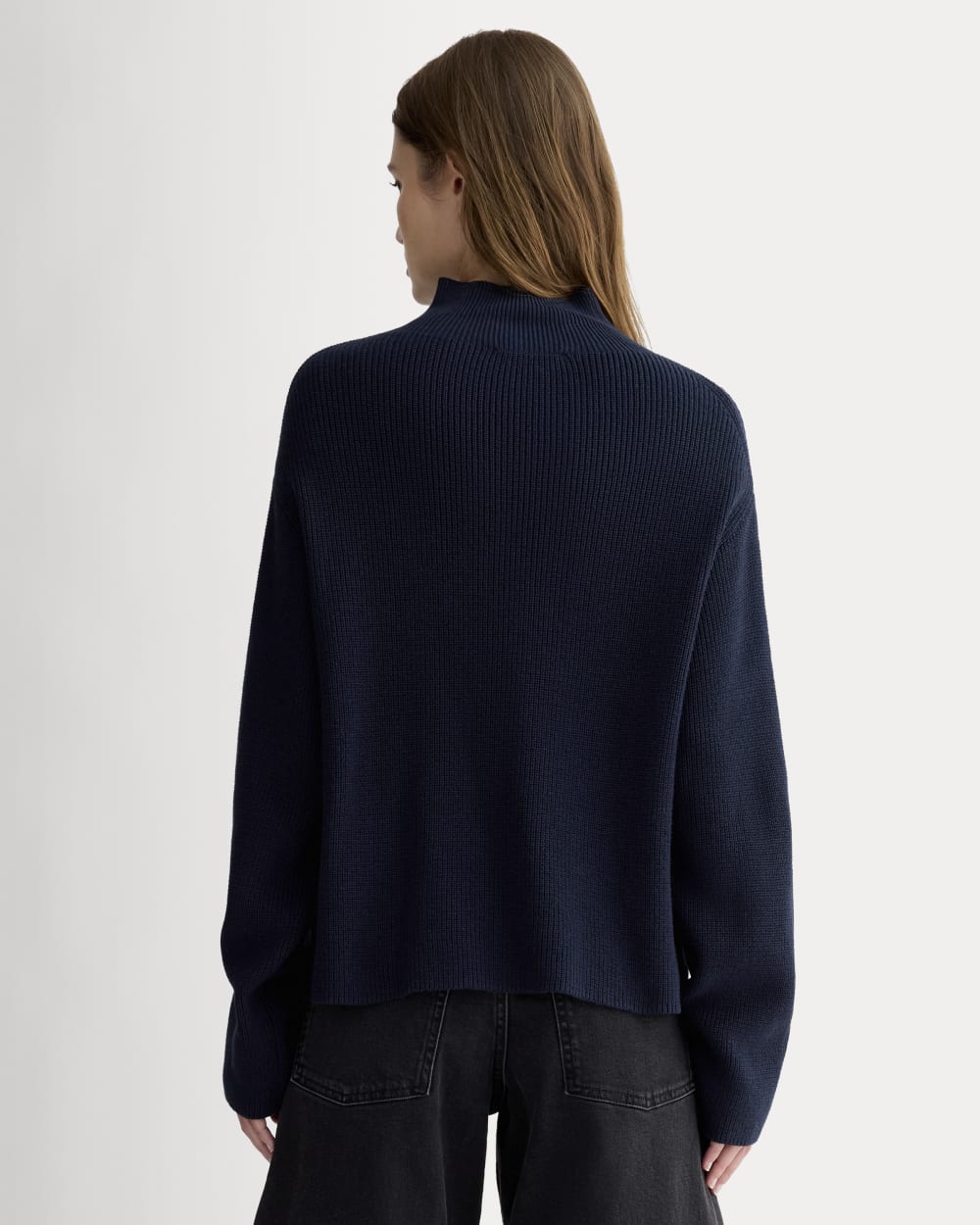womens-slouchy-funnel-neck-cotton-navy