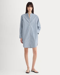 womens-relaxed-shirt-dress-soft-cotton-bone-mazarine-blue | primary