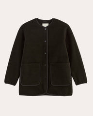 womens-teddy-fleece-liner-jacket-black | alt