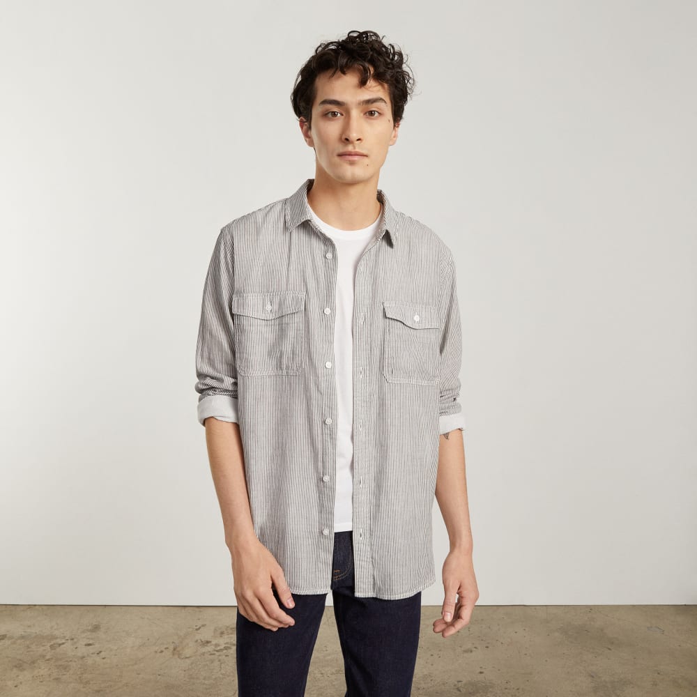 mens-long-sleeve-summer-shirt-black-white