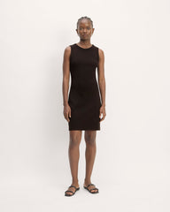 womens-rib-knit-mini-dress-black | primary