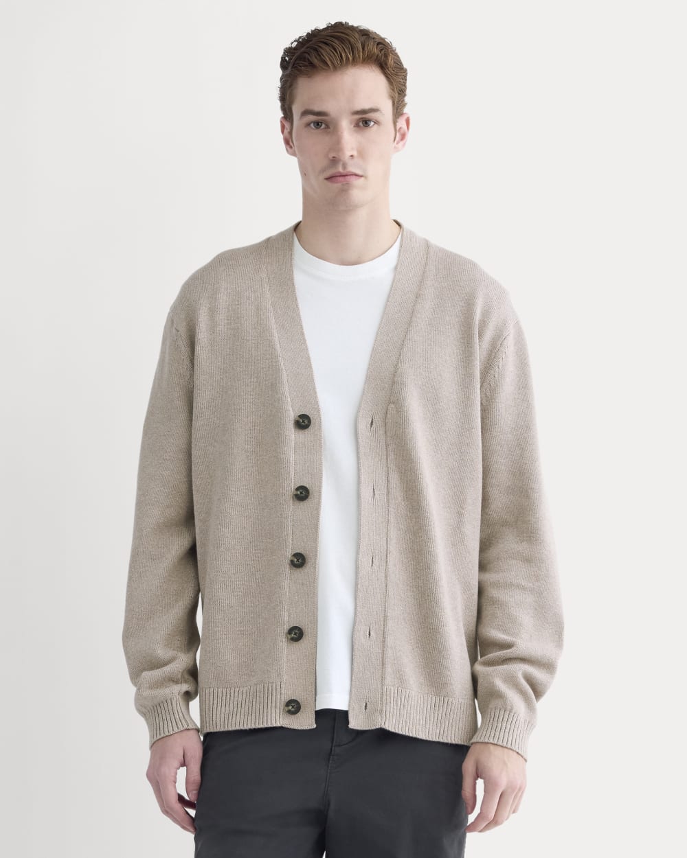 mens-cardigan-everyday-cotton-heathered-oatmeal | primary
