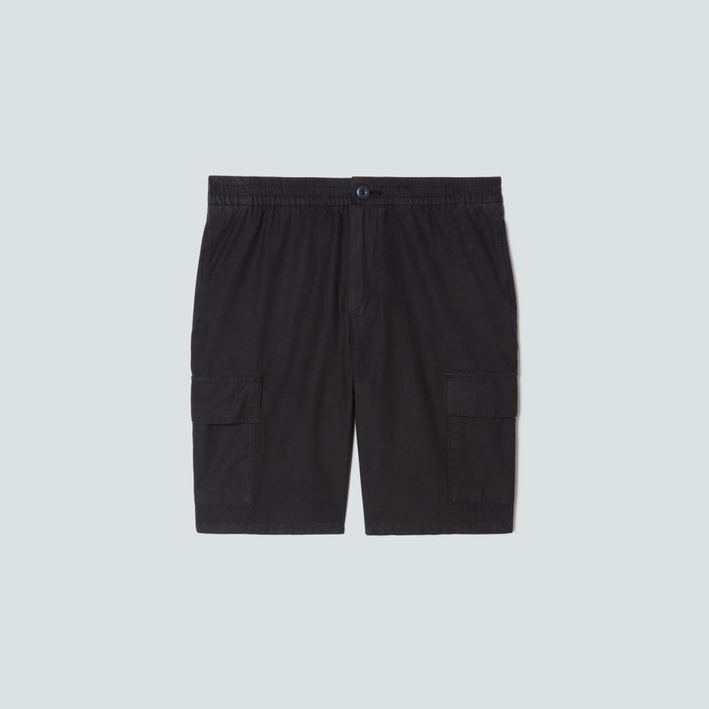 mens-cotton-linen-short-black | alt