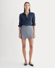 womens-button-up-shirt-essential-cotton-navy