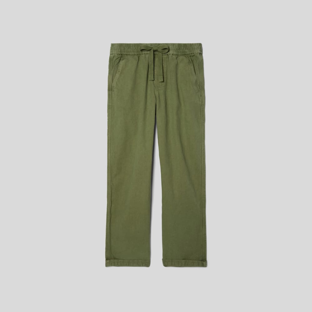 mens-canvas-organic-drawstring-pant-forest-green | alt