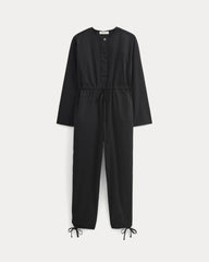 womens-utility-drawstring-jumpsuit-black | alt