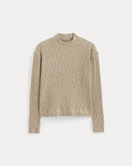 womens-cozy-rib-funnel-neck-top-cornstalk-bone-twist | alt