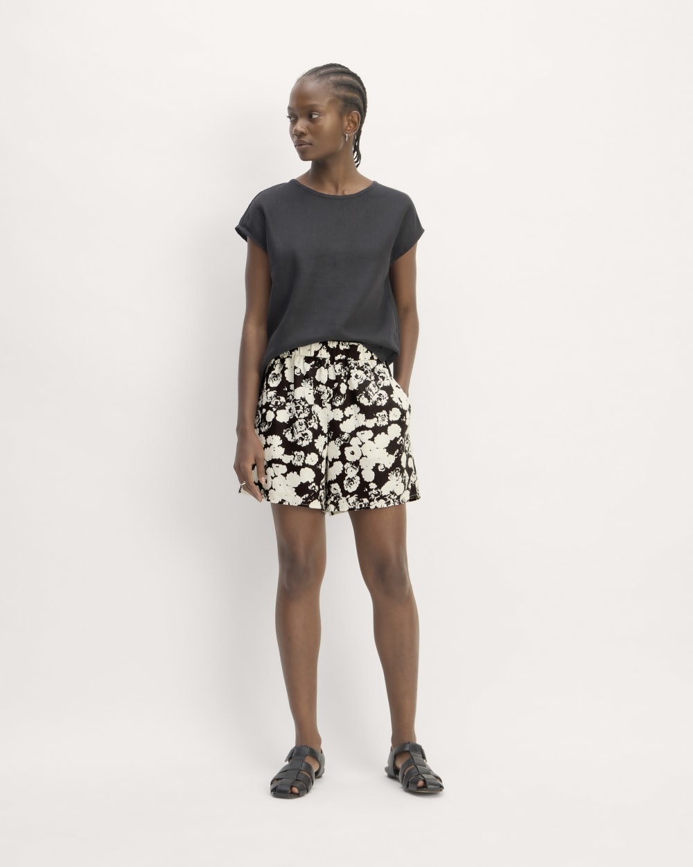 womens-linen-easy-short-black-bone-floral | primary