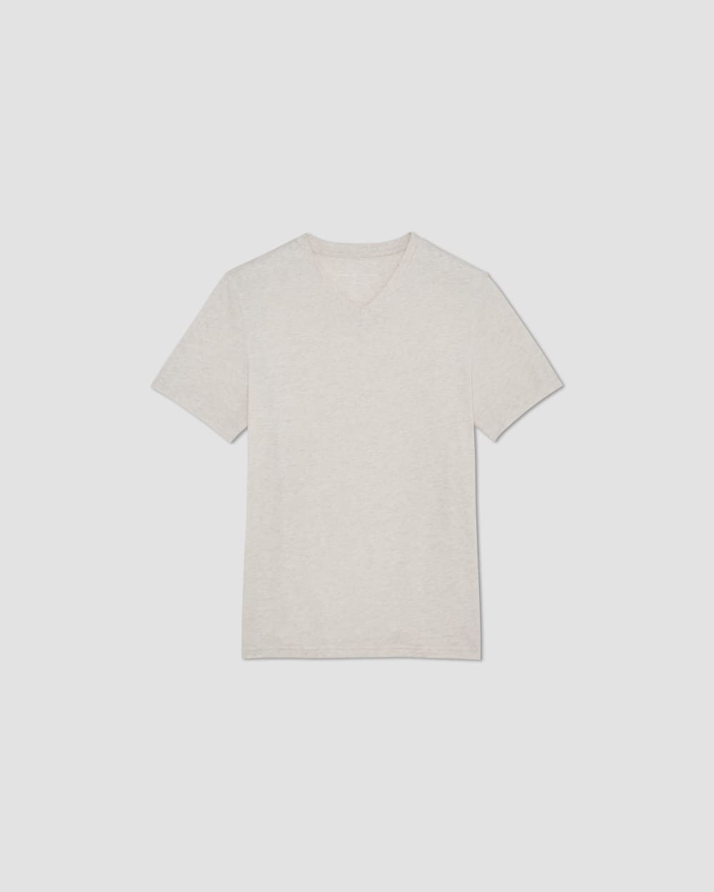 mens-essential-organic-v-tee-uniform-heathered-oat | alt