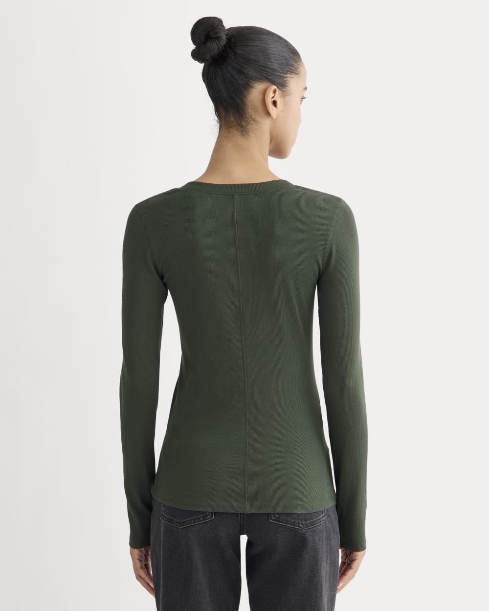 womens-luxe-rib-henley-dark-forest