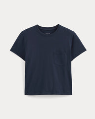 womens-organic-cotton-box-cut-pocket-tee-navy | alt