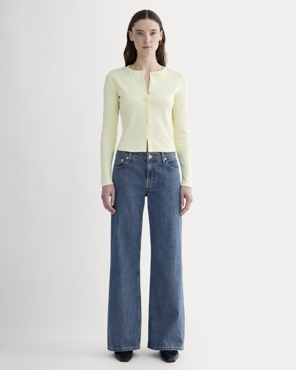 womens-selfie-cardigan-light-yellow