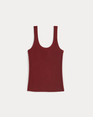 womens-light-ribbed-cami-in-soft-merino-merlot | alt