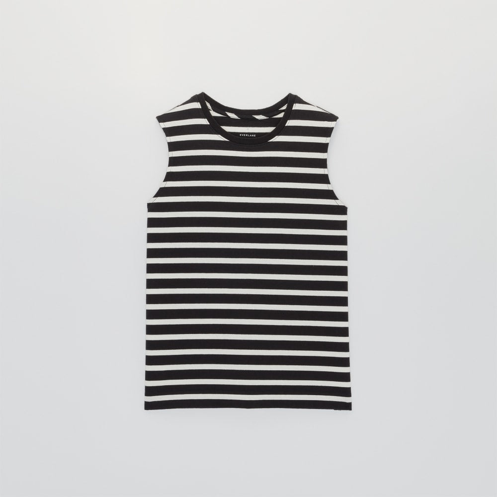 womens-premium-weight-muscle-tee-black-canvas-tan | alt