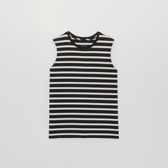 womens-premium-weight-muscle-tee-black-canvas-tan | alt