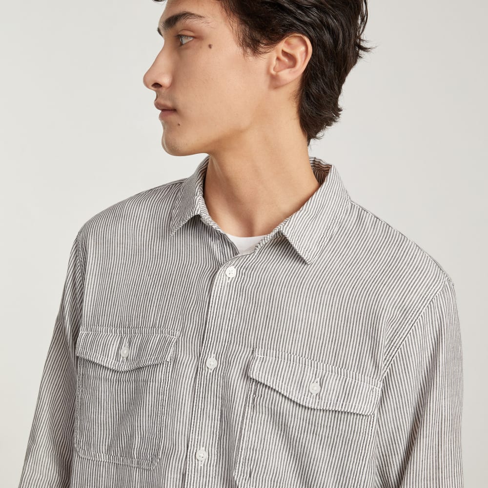 mens-long-sleeve-summer-shirt-black-white