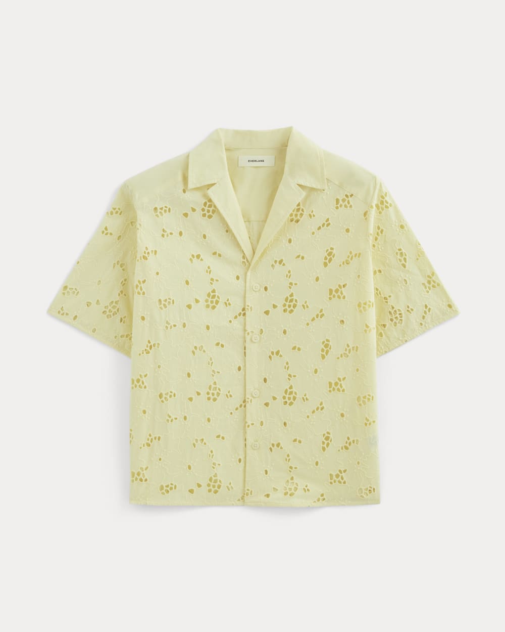 womens-eyelet-camp-shirt-lightyellow | alt