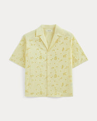 womens-eyelet-camp-shirt-lightyellow | alt