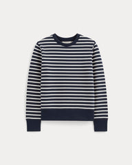 womens-french-terry-relaxed-crewneck-navy-bone | alt
