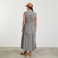 womens-tiered-midi-dress-black-gingham