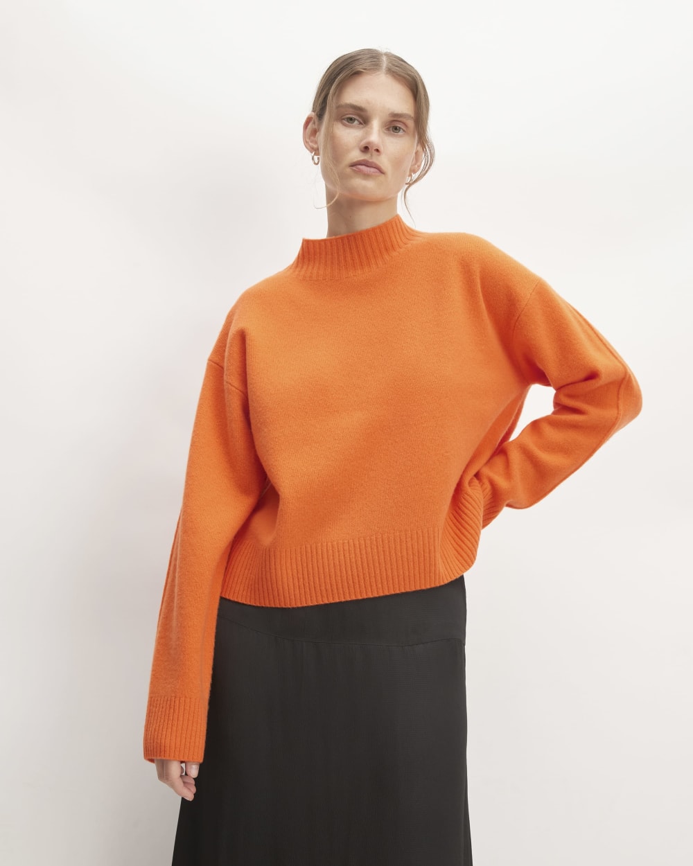 womens-merino-wool-mockneck-sweater-orange | primary