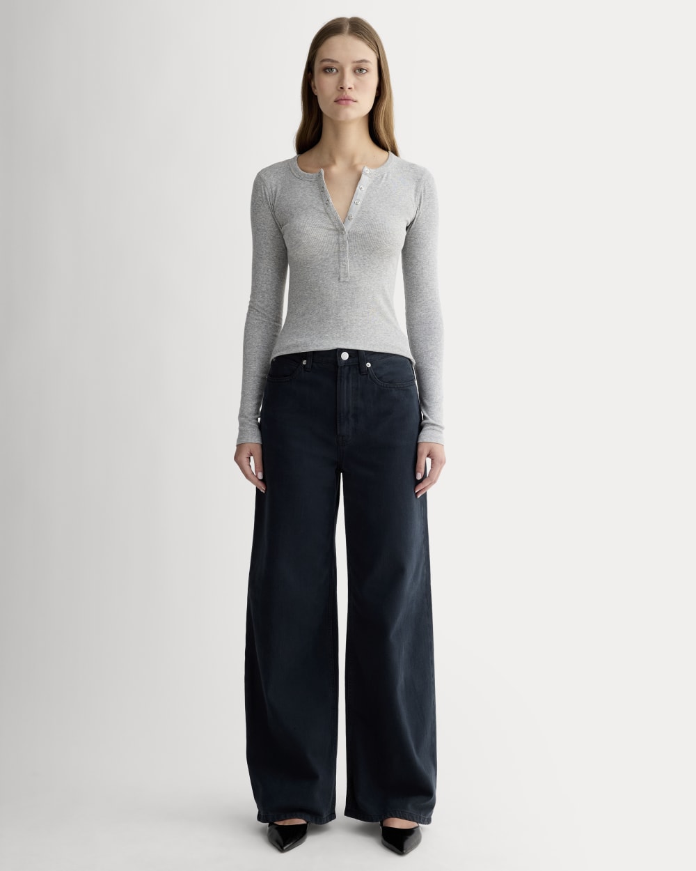 womens-pima-rib-long-sleeve-henley-heathered-grey