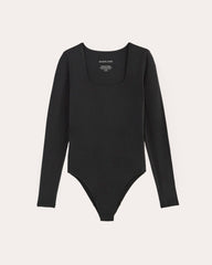 womens-long-sleeve-square-bodysuit-bikini-black | alt