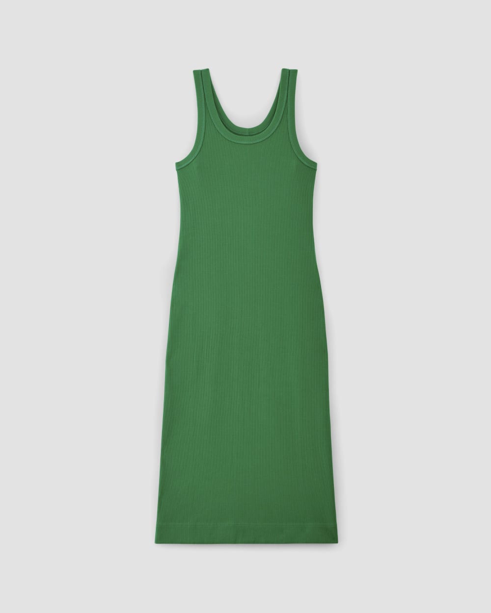 womens-ribbed-tank-dress-grass-green | alt