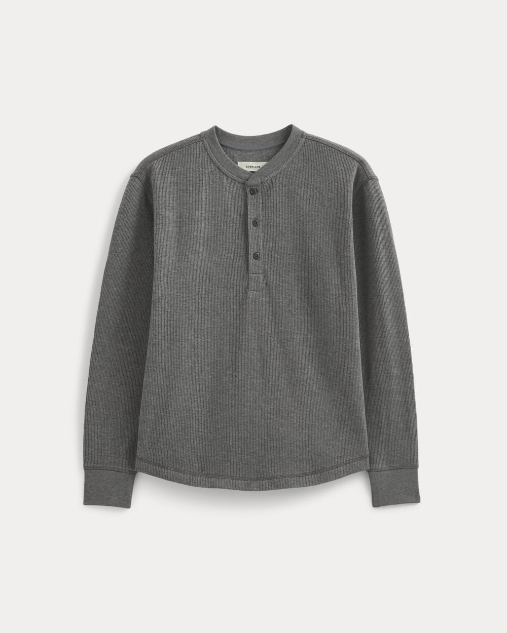 mens-thermal-cozy-waffle-henley-heathered-charcoal | alt