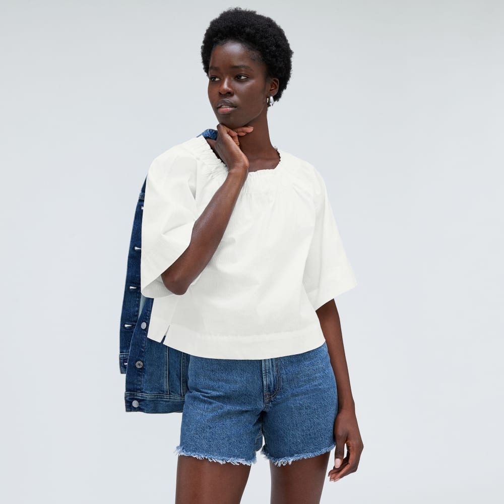 womens-seersucker-gathered-tee-white