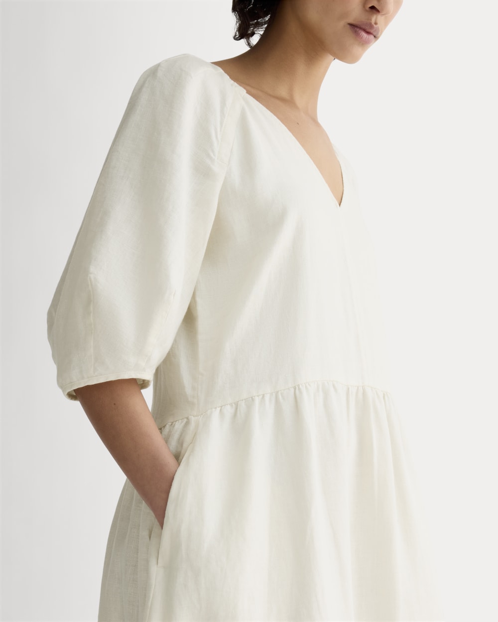 womens-linen-oversized-puff-sleeve-dress-bone