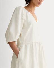 womens-linen-oversized-puff-sleeve-dress-bone