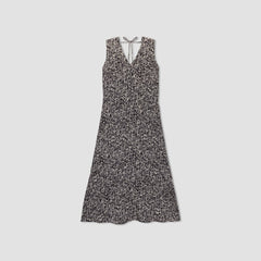 womens-satin-v-neck-maxi-dress-splatter | alt