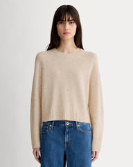 womens-cashmere-boxy-crew-sweater-oat-donegal | primary
