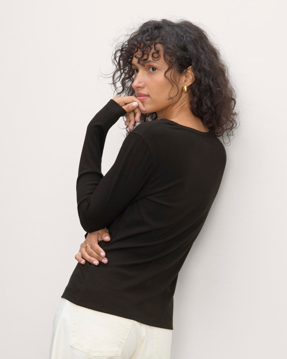 womens-tencel-rib-long-sleeve-shimmy-tee-black