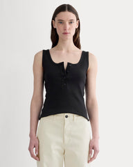 womens-selfie-henley-tank-black | primary