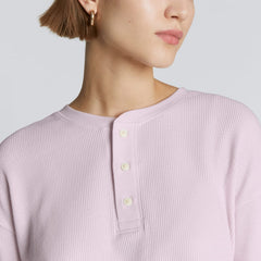 womens-organic-ctn-waffle-henley-light-lilac | alt