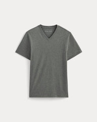 mens-essential-organic-v-tee-uniform-heathered-charcoal | alt