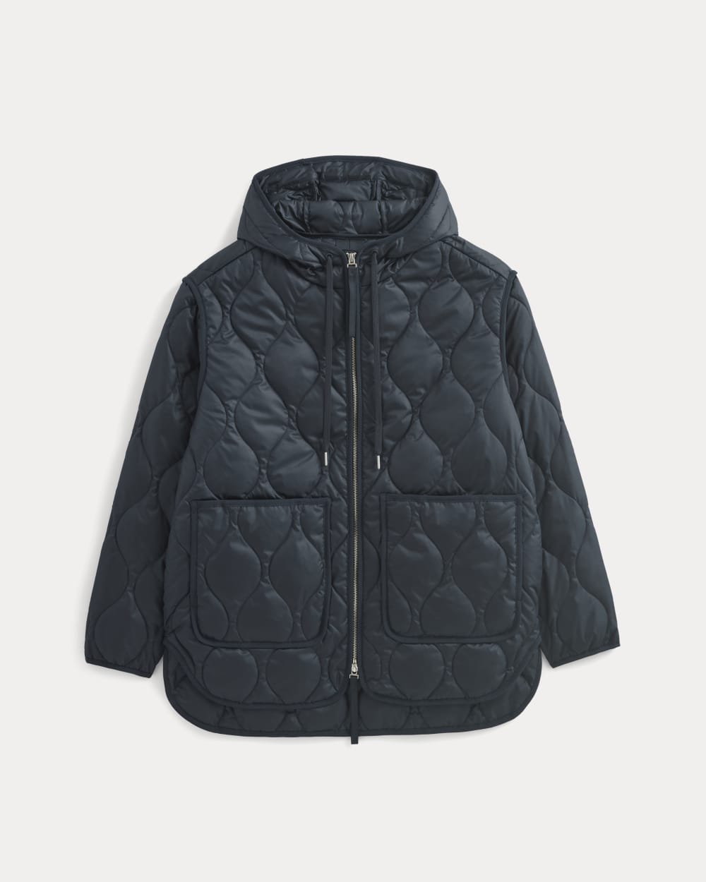 womens-renew-quilted-hooded-liner-navy | alt